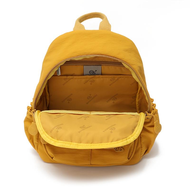 Mini-Rucksack für Damen Mehrfarbig Leichtes Nylon Kleiner Rucksack Mehrere Fächer Aufbewahrungsrucksack für Schule Reisen Täglichen Gebrauch und Wochenendausflüge