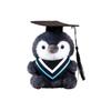 Plush Penguin Graduation Doll Soft Stuffed Animal Toy with Graduation Cap and Gown Suitable for Graduation Season Gifts and Decorations