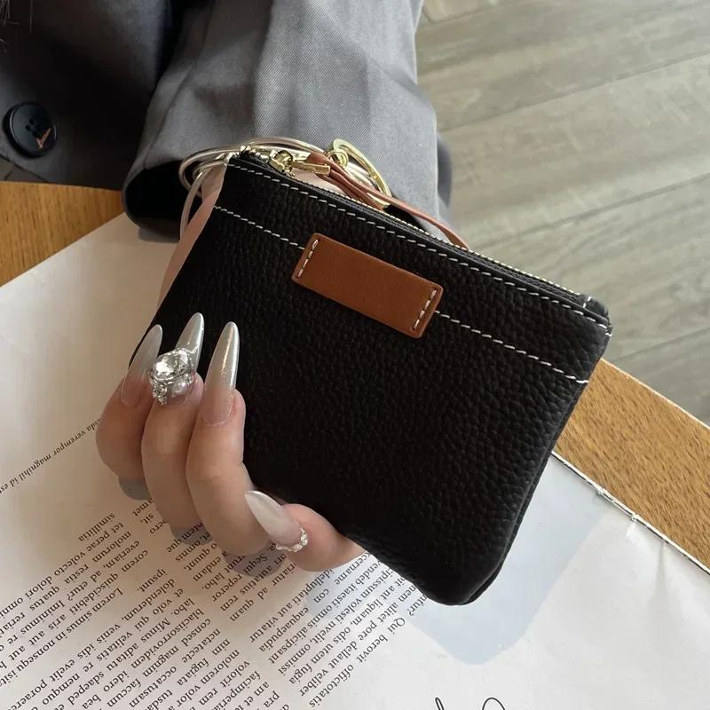 1pcs Ultra-thin Simple Women's Genuine Leather Wallet New Model Coin Purse Multi-functional Key Coin Card Fashion Short Purse
