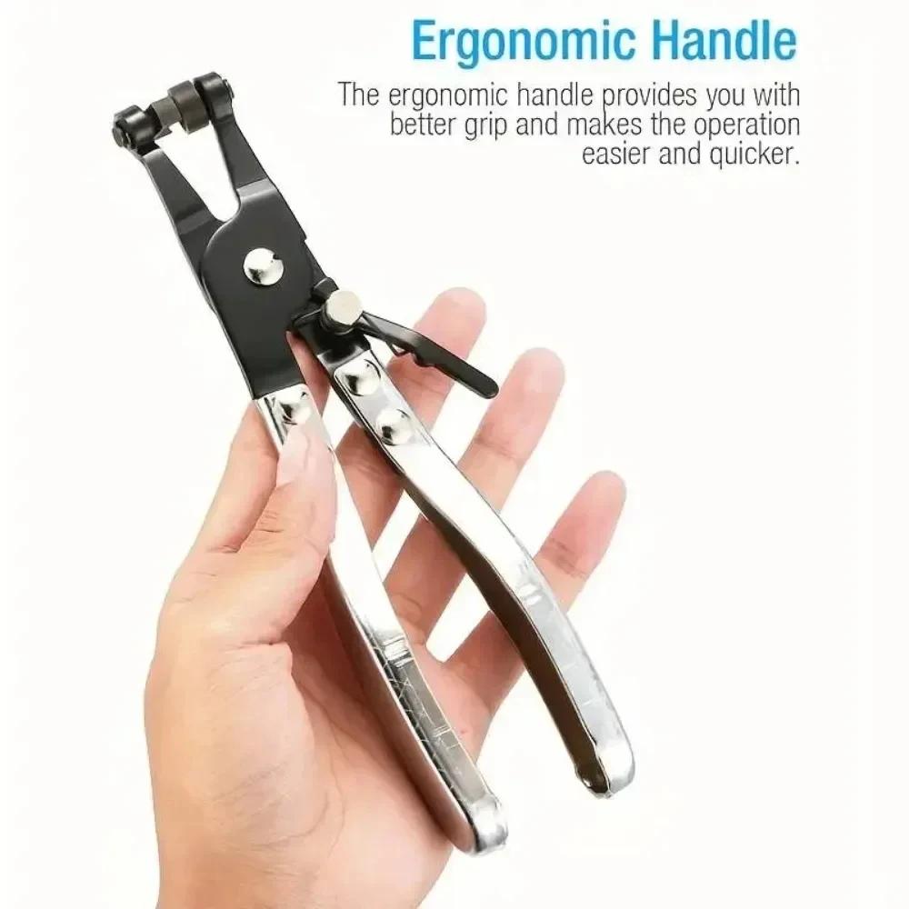 Removal and Installation of Flat Band Hose Clamps Car Water Pliers Clamp Pipe Hose Clip Swivel Drive Jaw Locking Tool