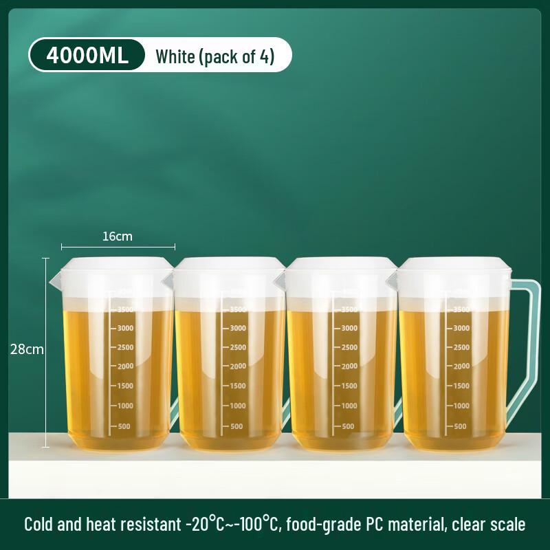 

Chaxun 4000ml Plastic Cold Water Kettle & Teapot (4-Pack)