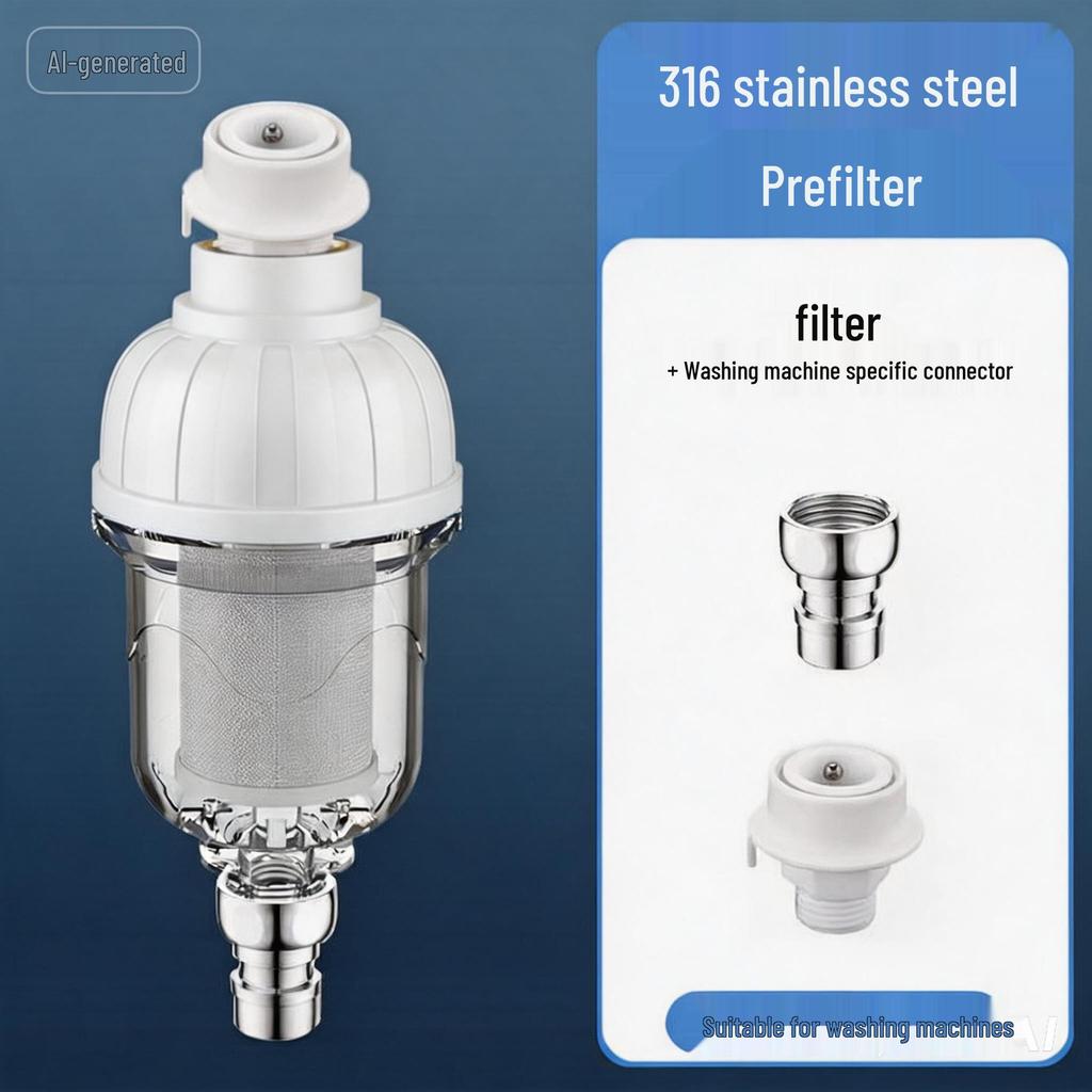Water Heater/Machine Shower Tap Purifier with Non-Replaceable Core Scale Inhibitor Filter