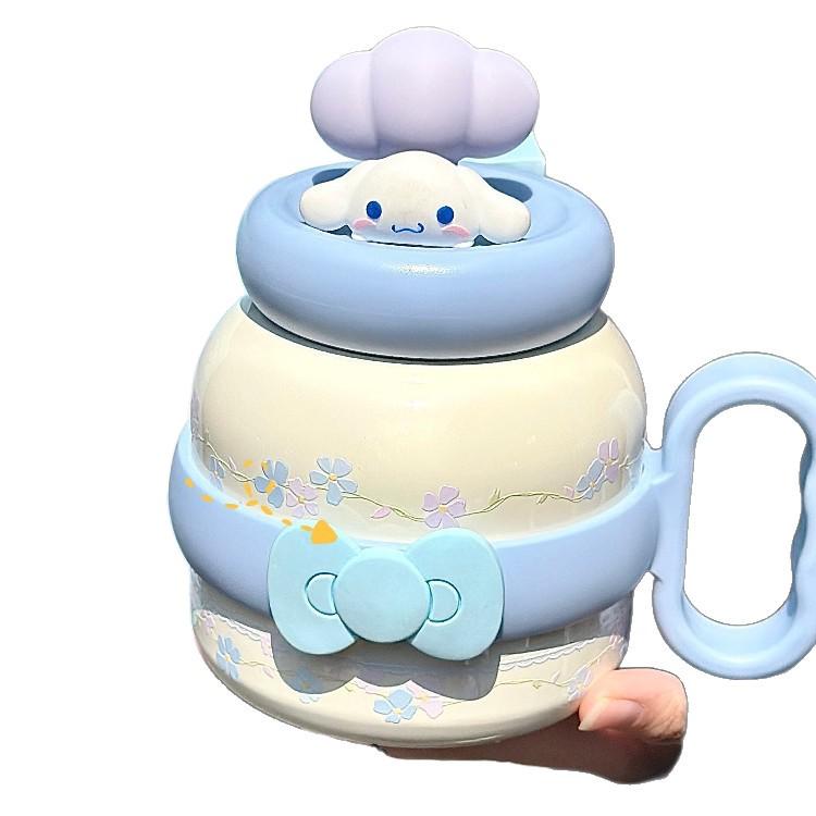 

Large Capacity Insulated Ceramic Cup with Straw for Students & Office Use Default