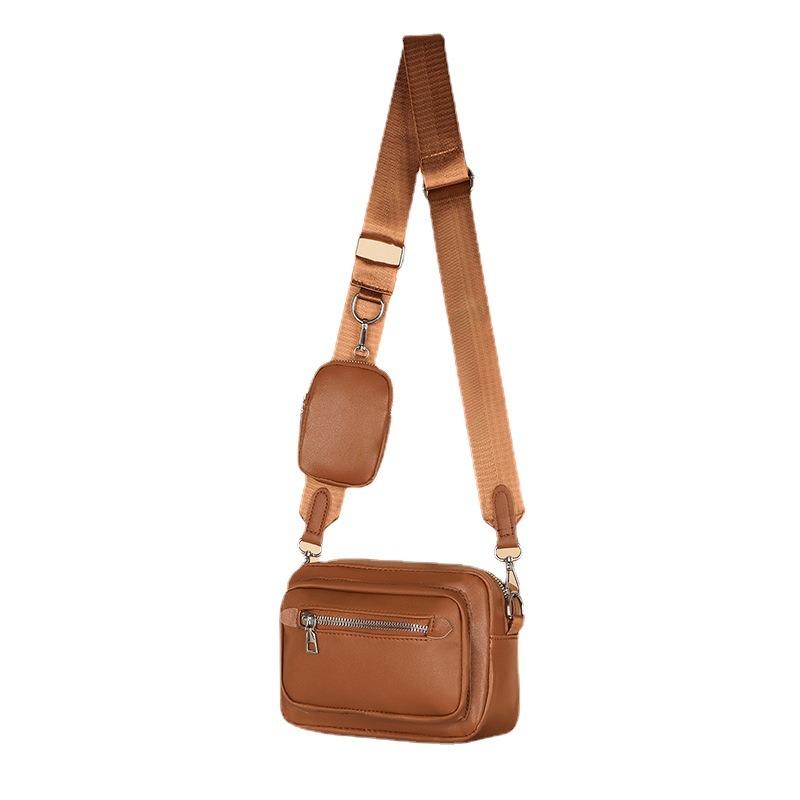 New Women Bag Minimalist Casual Shoulder Bag Fashion Crossbody Bag Trendy Vintage Middle-Aged Mom Bag PU Soft Leather Texture