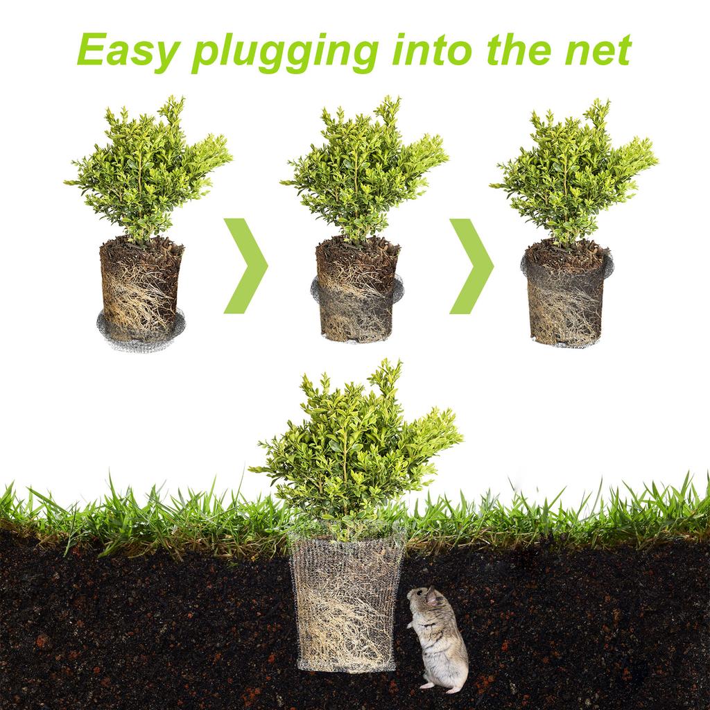 Plant Root Protector 304 Stainless Steel Plant Root Protection Mesh Bag for Fruits Berries Vegetables