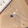 Retro Wishing Pool White Shell Pink Shell Flower Pull-Up Bracelet High-End Simple And Versatile Jewelry