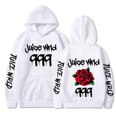 Juice WRLD Hoodies Unisex WoUnisex Hooded Sweatshirts Fashion Hip Hop Casual Pullovers Autumn Boys Girls Black Streetwear Hoodie