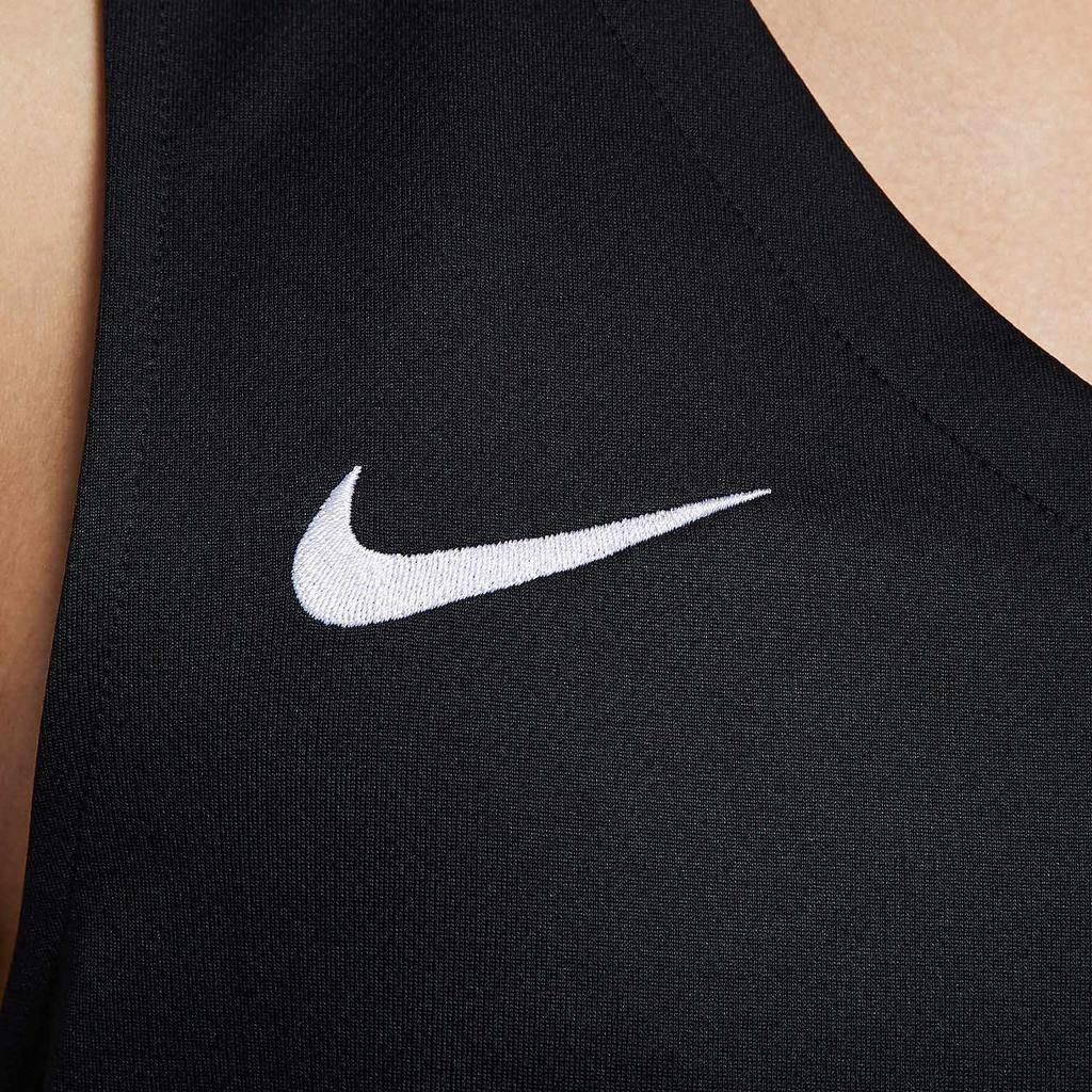 Nike Color Block Breathable V-Neck Sleeveless Basketball Jersey Men Tops Black HF0519-010