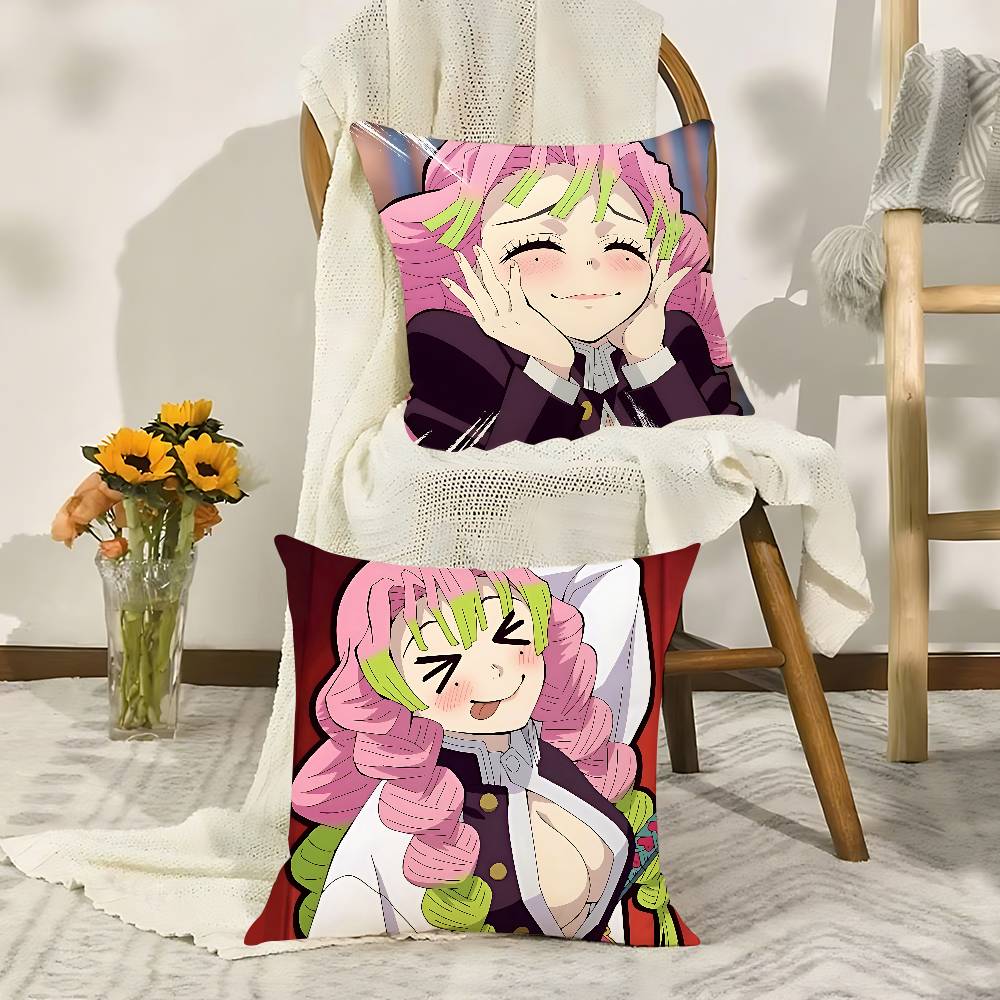 Niedlicher K-Kanroji Mitsuri Kissenbezug Kissenbezug Weich Niedlich Wurfkissenbezug Für Auto Sofa Kissenbezug Polyester Mit Reißverschluss