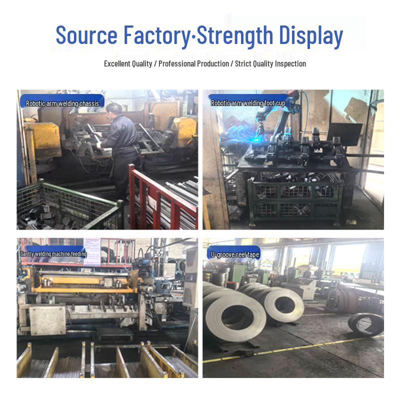 Folding Galvanized Iron Frame Logistics Cart with U-shaped Feet
