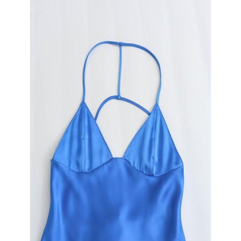 Fashion Style 2024 Spring New Arrival Women's Dignified Sense of Design Halter Mid Length Long Length Dress 2255331 400