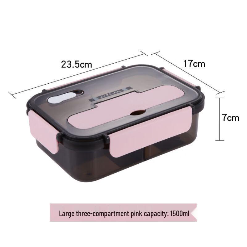 Microwavable Divided Plastic Lunch Box