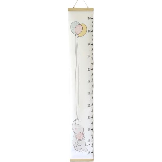 Baby Height Ruler Cartoon Pattern No Odor Cloth Removable Baby Growth Ruler for Children