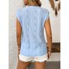 2026 Summer New Women's Round Neck Jacquard Short Sleeve Loose Solid Color T-Shirt
