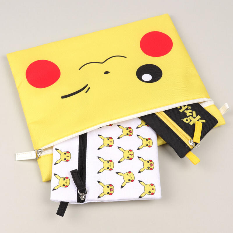 Pikachu Pouch 3-piece set