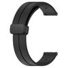 Compatible 20mm Magnetic Folding Buckle Silicone Watch Strap for Samsung Active2 (Fits 22mm Folding Buckle).