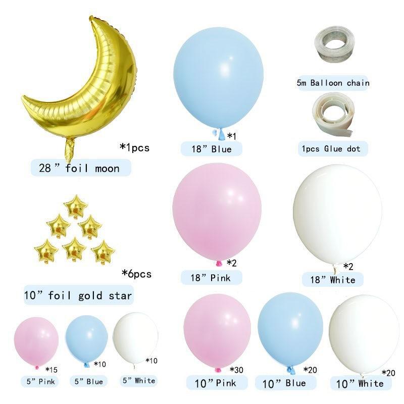 Gender Reveal Birthday Baby Shower Decorations Wedding Party Supplies Pink Blue Balloon Garland Arch Kit