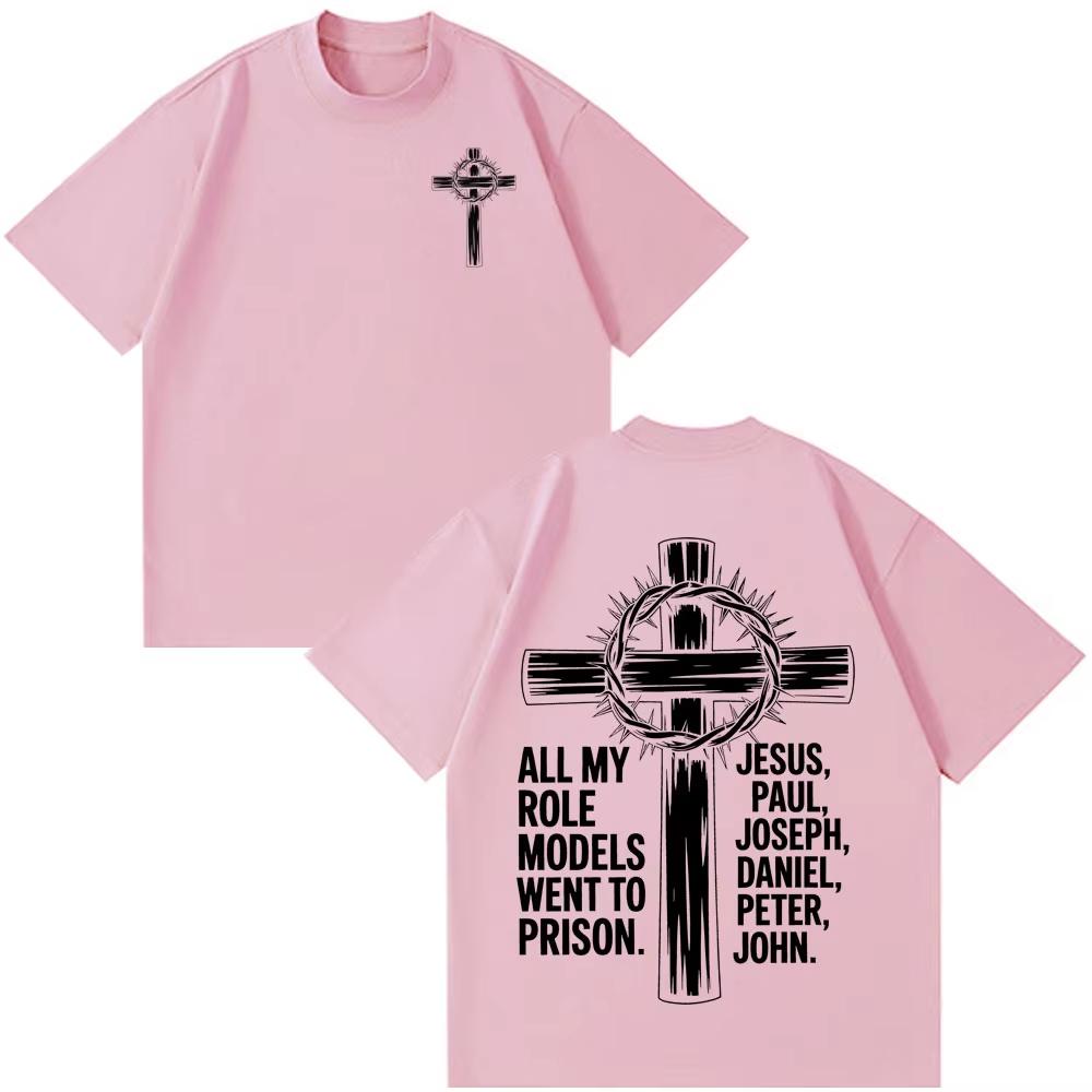 Christian Jesus Fashion Graphic Tshirt Unisex Wounisex Vintage Tshirt Shortsleeved Cotton Loose Casual
