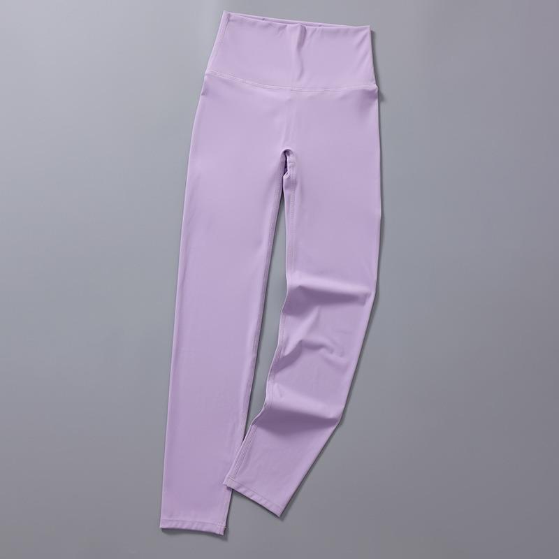 Seamless Solid Casual Slim Fit Yoga Leggings Pants Women High Waist Sports Tight Yoga Pants Women Push Up Running Training Fitness Legging Pants 25579