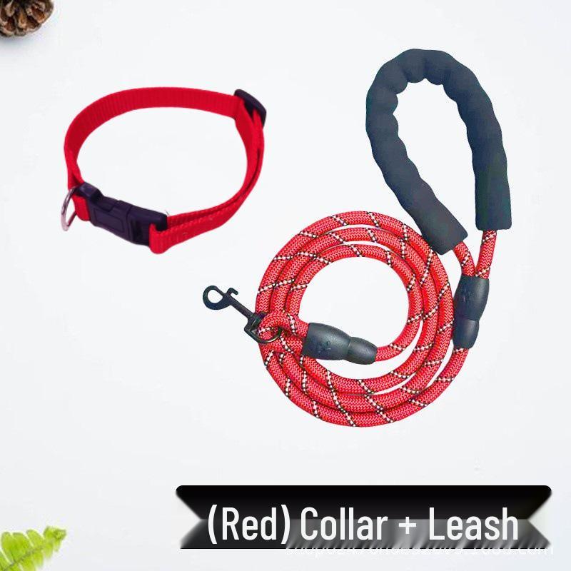 Reflective Adjustable Harness and Leash for Medium to Large Dogs - Outdoor Pet Supplies