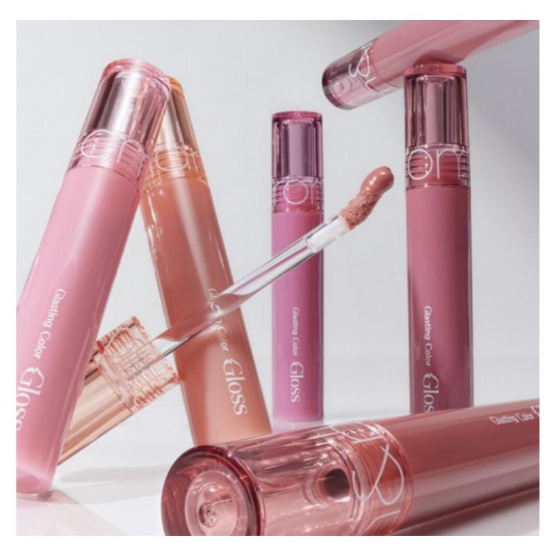Rom&nd Glasting Color Gloss – Hochglänzender Lipgloss mit Glas-Finish, 1 Stück (8 Farben verfügbar)