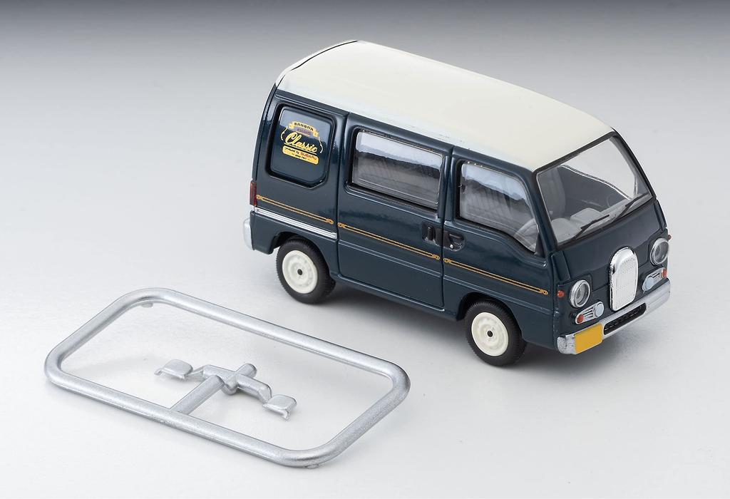 Tomytec Tomica Limited Vintage Neo Maßstab Subaru Sambar Dias Classic 1994 Fertigmodell 1/64 LV-N249d Modell, Marineblau/Weiß,