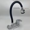 TLXT Wall-Mounted Hot & Cold Kitchen Faucet