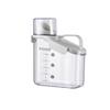 Portable Plastic Transparent Sealed Box Sealed Jar Kitchen Grain Household Rice Storage Bucket with Measuring Cup Kitchen Tools