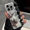 Black Lace And Floral Pattern Phone Case for iPhone 16 17 15 14 13 17 Pro Max 12 11 For iPhone Air TPU Silicone Bumper Cover