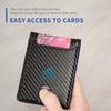 Men'S Wallet Minimalist Ultra-thin Double Fold Credit Card Holder, Portable Front Pocket Zero Wallet, Ideal Gift for Men