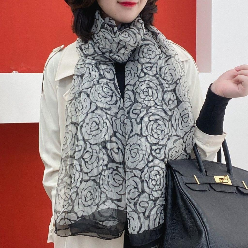 Yourou yarn ginkgo biloba beach towel travel vacation 111 * 181cm silk scarf women's elegant fashion scarf