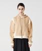 Wereve Side-Slip Zip-Up Hoodie_Brown/Beige