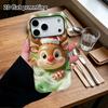 Phone case: 2D flat design suitable for iPhone 18 17 16 15 14 13 Pro protective case, red-nosed little reindeer, perfect Christmas and Halloween holid