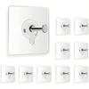 Self-Adhesive Wall Hooks, Nail-Free Wall Mount, Thumb-Tack Style Picture Hangers, for Indoor Home Decor