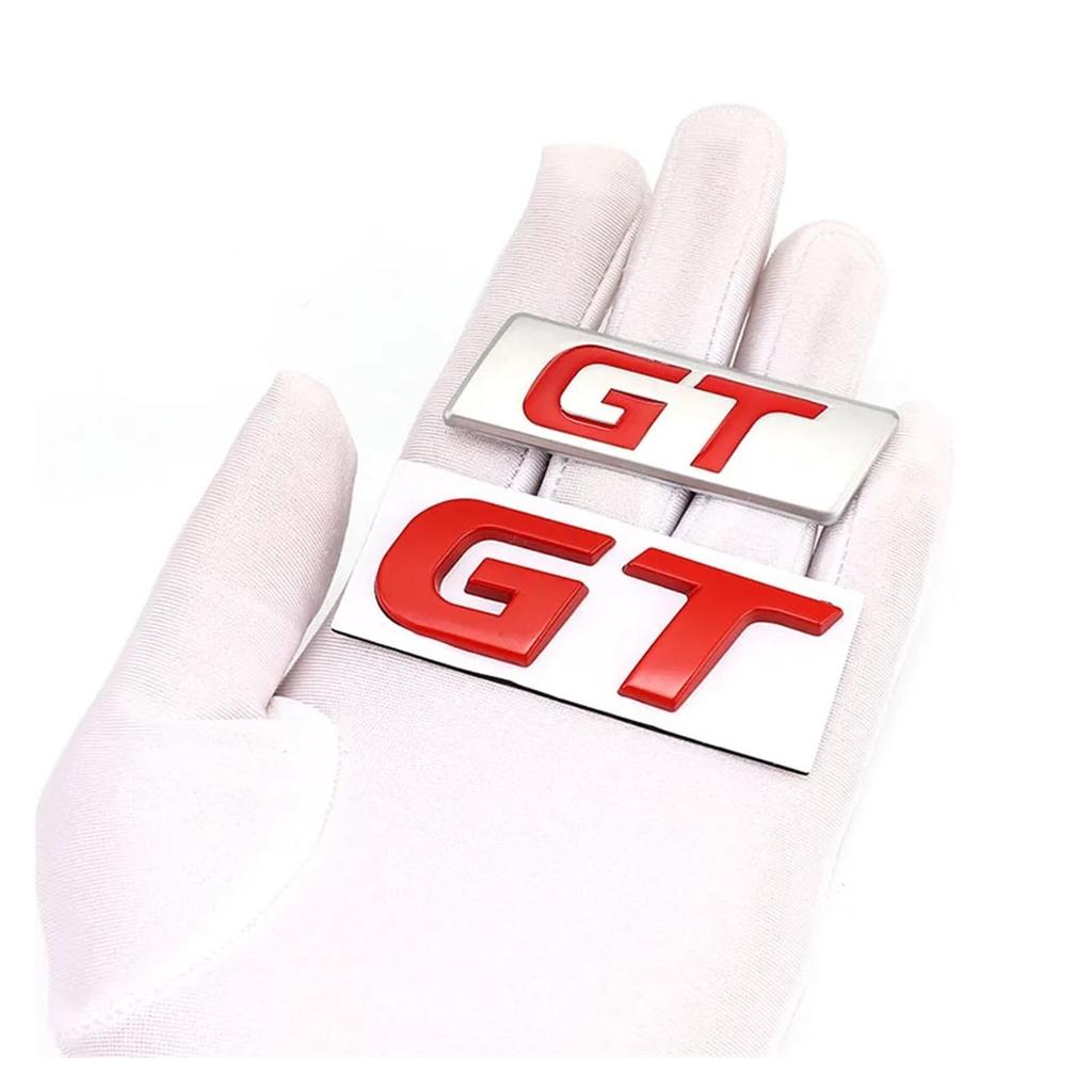 AQXYTBLU Car Sticker GT Badge Emblem Decal Compatible with Hyundai GT Focus Mondeo Forte