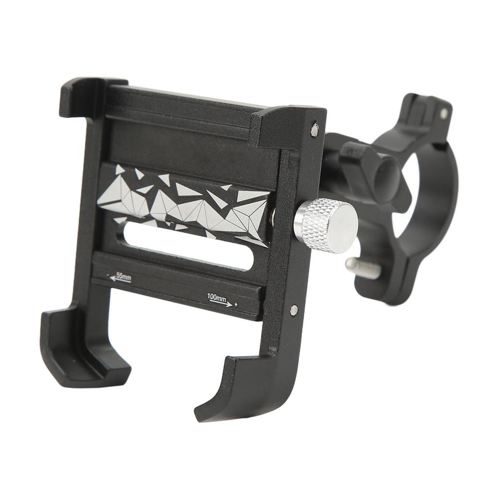 Bicycle Mobile Phone Holder with 360 Degree Rotation Handlebar Mounted Phone Holder for Smart Phone Black