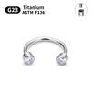 1/5 Stück G23 Titan Nasenringe Piercings Lippe Augenbraue Ohr Septum Helix Knorpel Septum Körperschmuck Piercing Labret Nase C-Stab