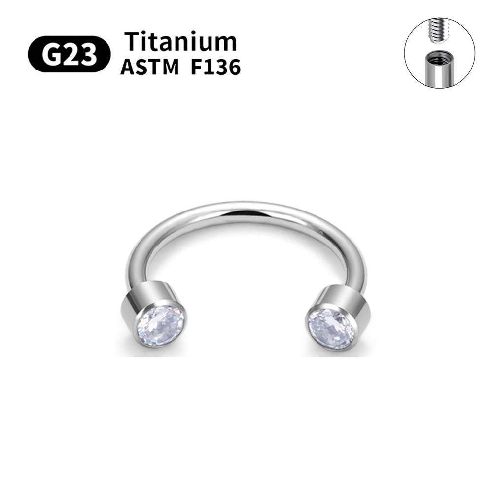 1/5 Stück G23 Titan Nasenringe Piercings Lippe Augenbraue Ohr Septum Helix Knorpel Septum Körperschmuck Piercing Labret Nase C-Stab