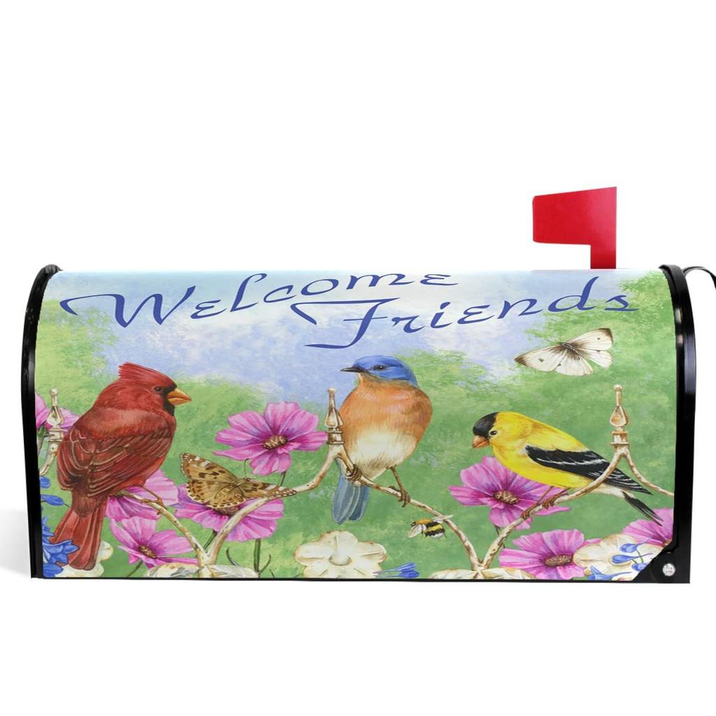 Halloween Pumpkin Mailbox Cover Ghost Owl Bat Castle Purple Magnetic Mailbox Packaging Cover Mailbox