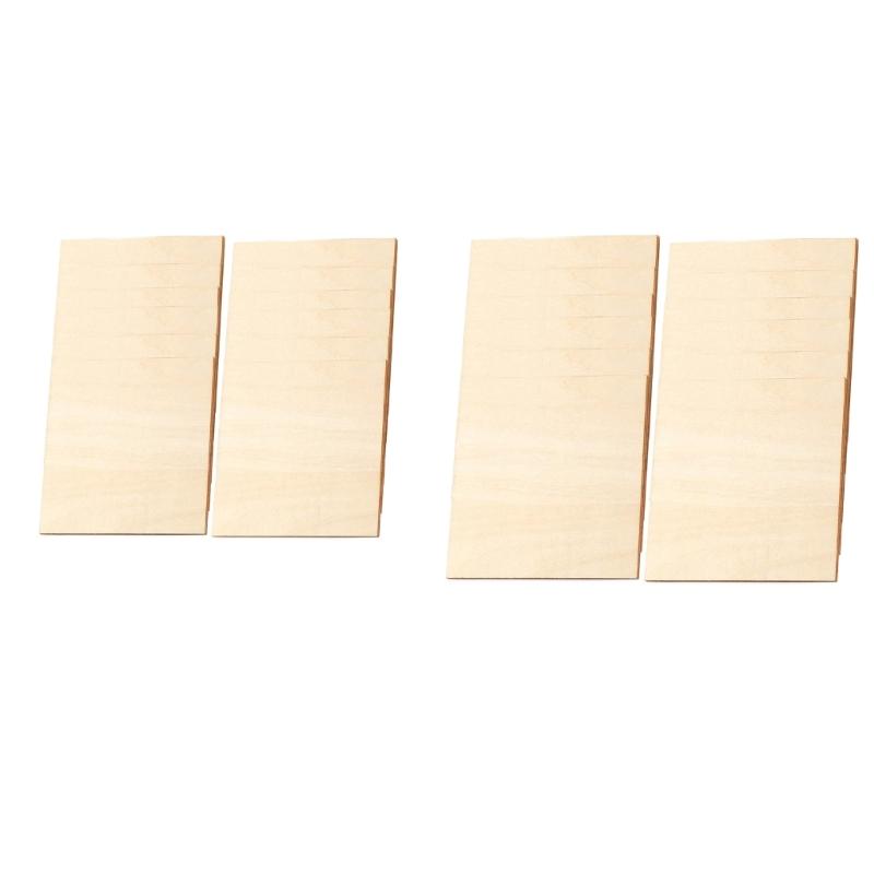 12Pcs Basswood Sheets Unfinished Wood Sheets 6Inch 11.8Inch Unfinished Wood Squares Boards Wood Sheets for Art Craft