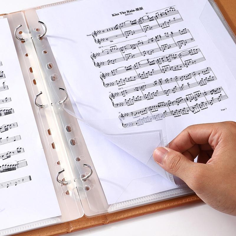 Paper Document Storage Folder Music Sheet File Holder Home School Office Supplies Piano Score Folder A4 Size 40 Pockets