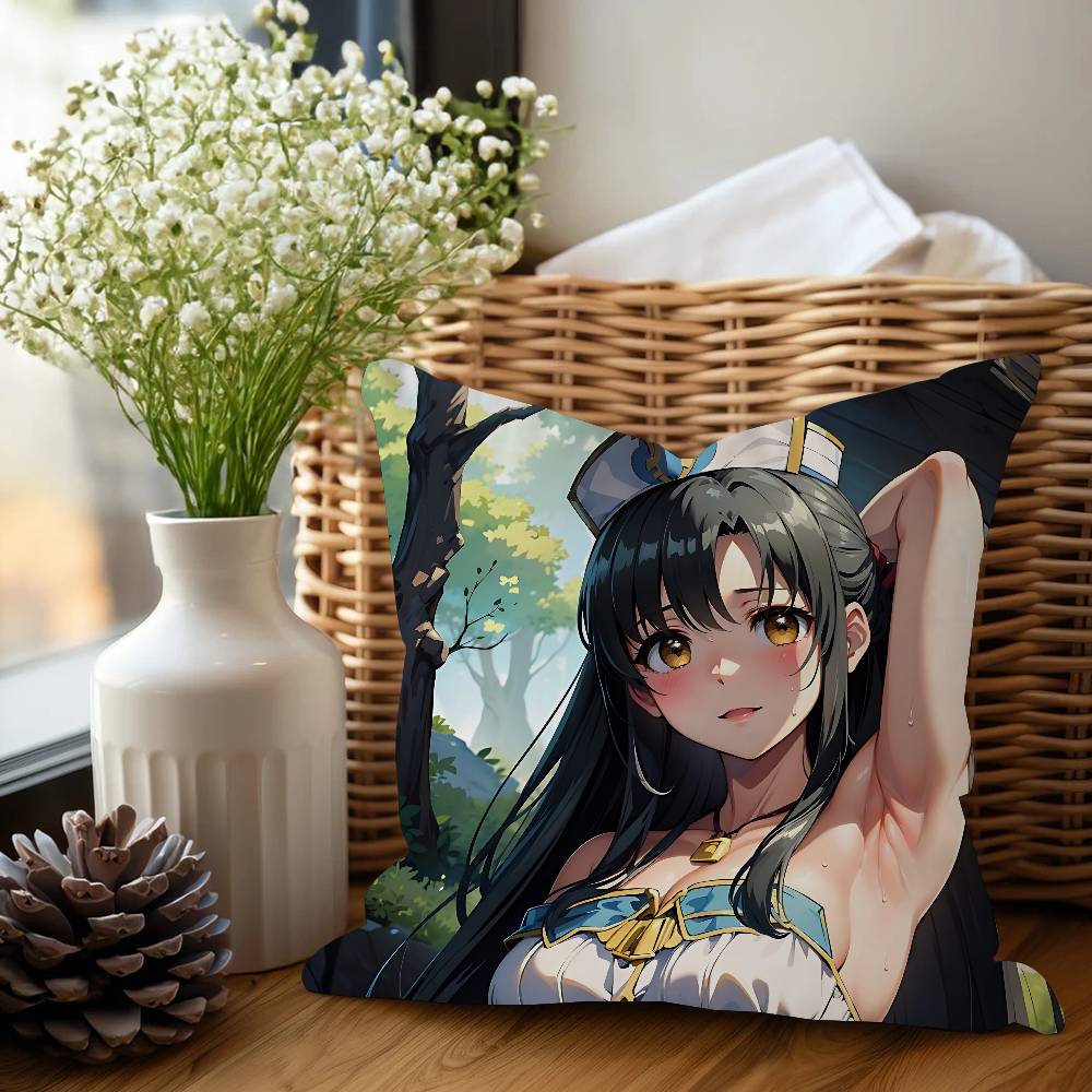 

Каори Сирасаки Персонализированная наволочка для подушки Детская спальня Декор для дикой вечеринки Наволочка Подарок на день рождения ребенка, на праздник 12x12Inch