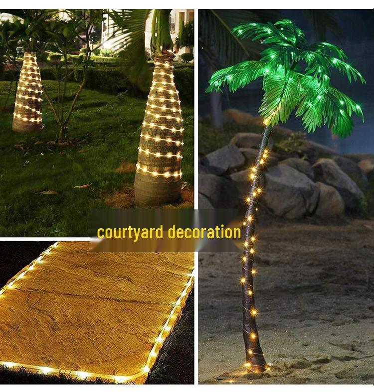 Solar LED Waterproof Christmas Fairy String Lights for Outdoor Decoration