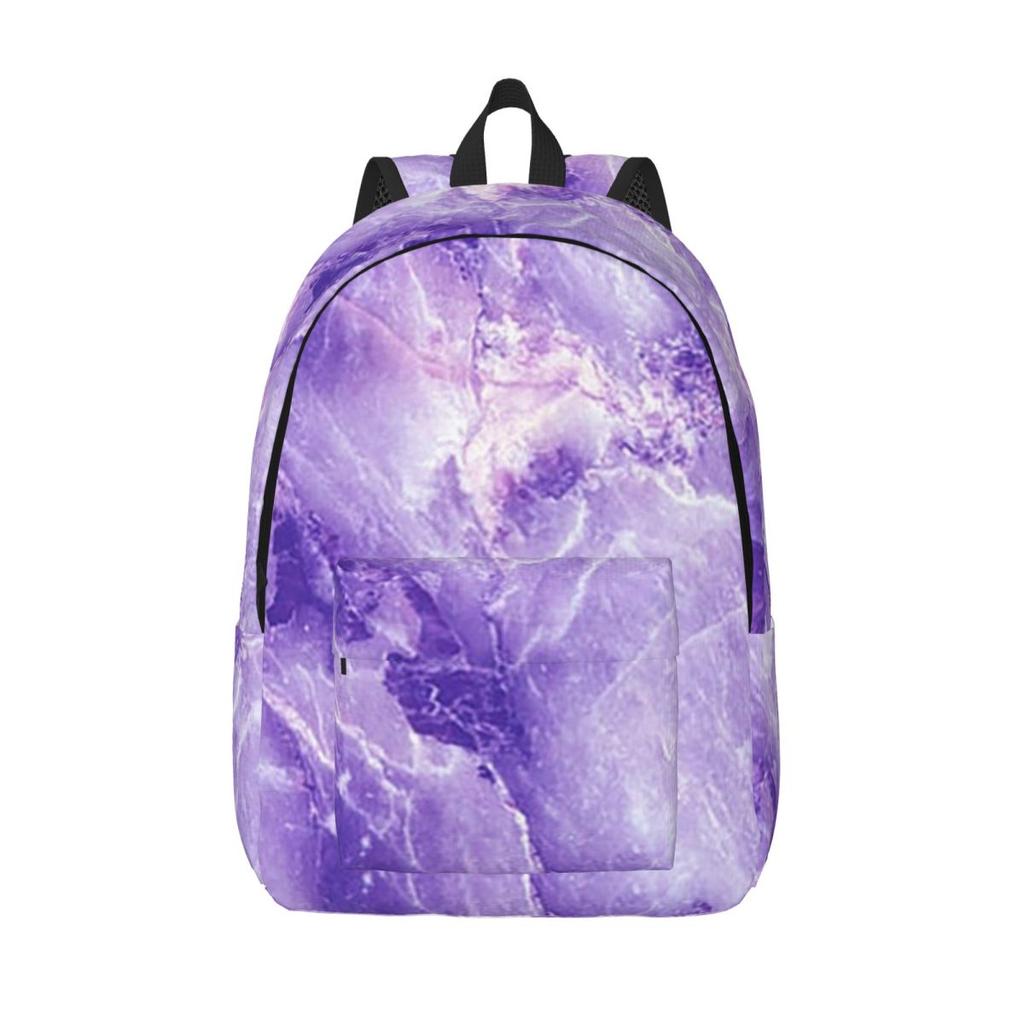 MARBLE - PURPLE Backpack Hot Sale Daypack Large Capacity Boys Girls BookBag School Bag Shoulder Bags for Men Women