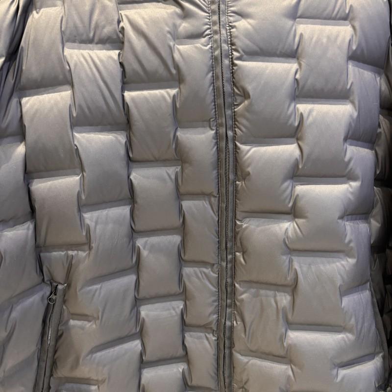 Womens Lightweight Puffer Jacket With Hood Quilted Square Design Duck Down Fill Plus Size Loose Fit Winter Coat