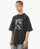 LIFEWORK Vintage Monotone Graphic Dining Oversized Short Sleeve T-Shirt