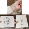 Minimalist Blue Cubic Zirconia Adjustable Bracelet For Women Gift Ideas