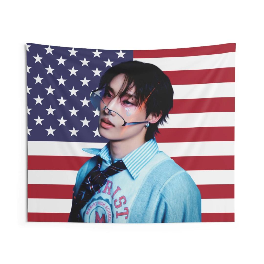 

Joe Keery Concert Flag Indie Rock Music Tapestry Live Show Wall Banner Dorm Frat Room Decor 74x94cm(29x37in)
