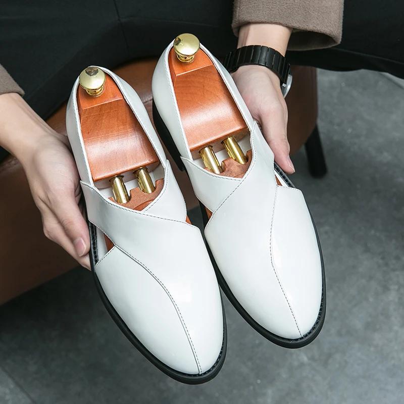 Mens Dress Shoes Men's  Leather  Skin Shoes for Men Elegant Casual Business Luxury Social Male Shoe