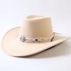 Popular European and American Classic Big-brimmed Western Cowboy Hat Men's and Women's Outdoor Fashion Anti-sun Cowboy Hat Jazz Hat